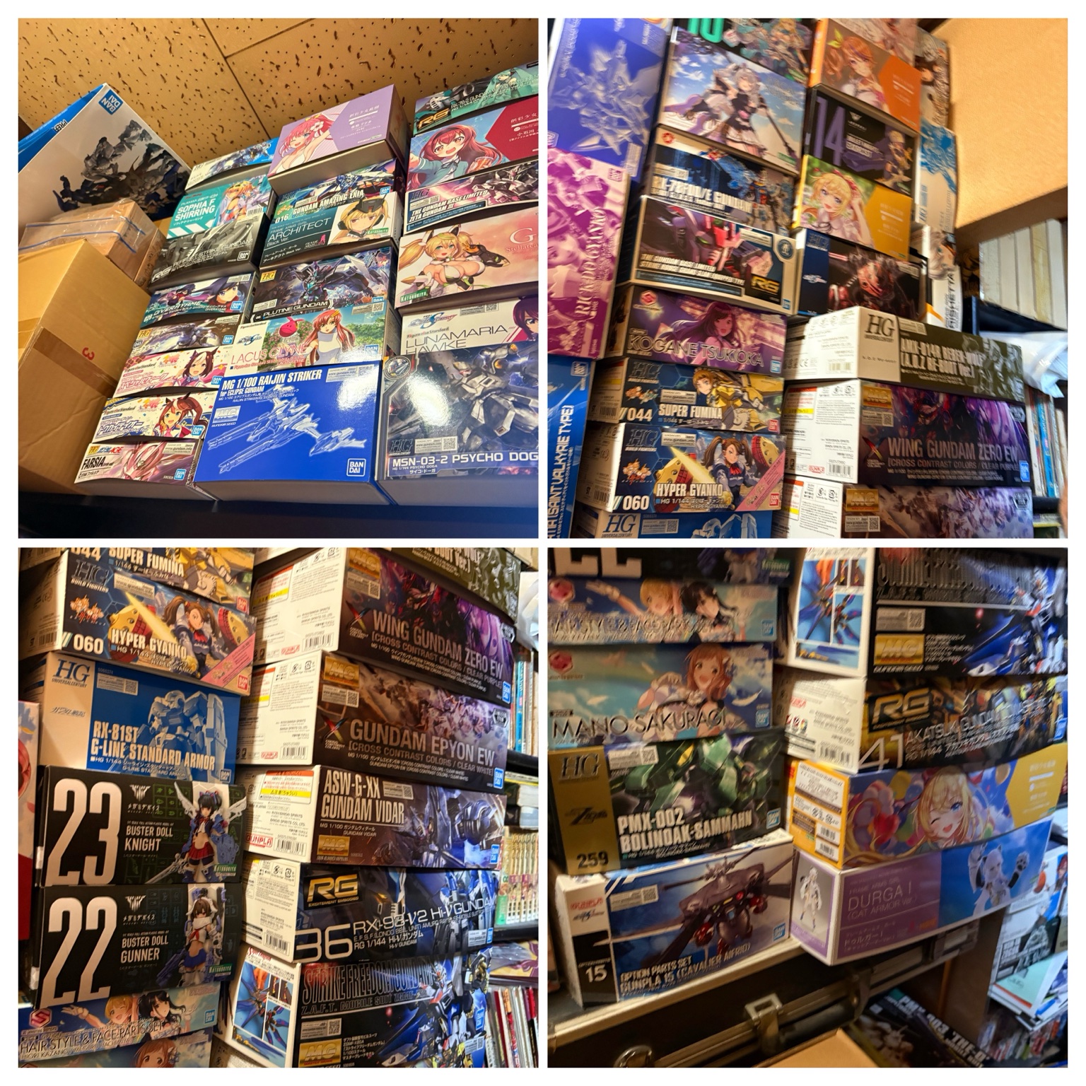 海老名市でお買取りしたガンプラ・キャラクタープラモデル・フィギュア類