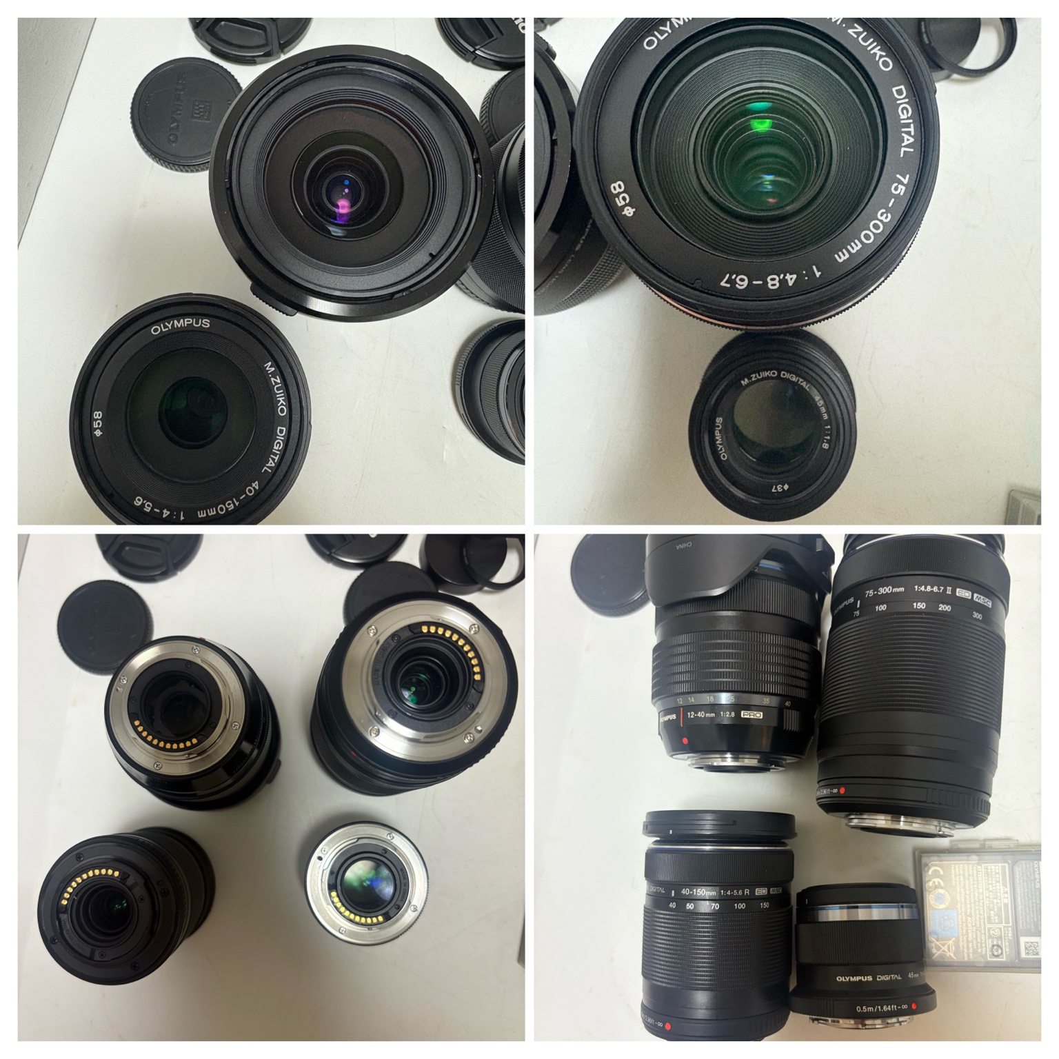 お買取りしたOLYMPUS M.ZUIKO DIGITAL交換レンズ4本