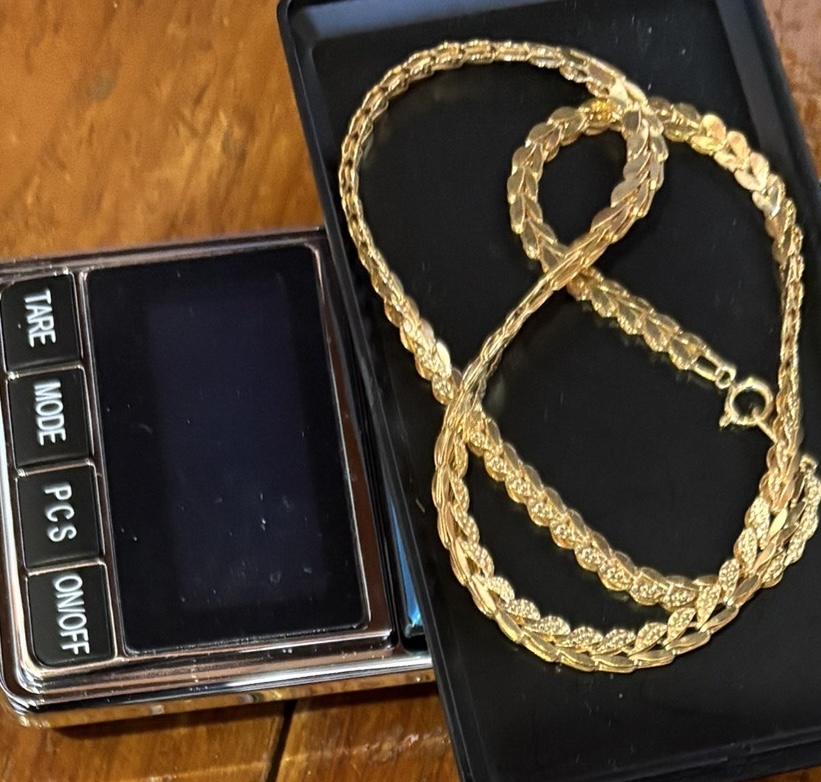 横浜市でお買取りしたK18ゴールドのネックレス